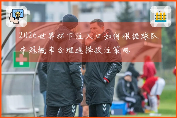 2026世界杯下注入口如何根据球队夺冠概率合理选择投注策略