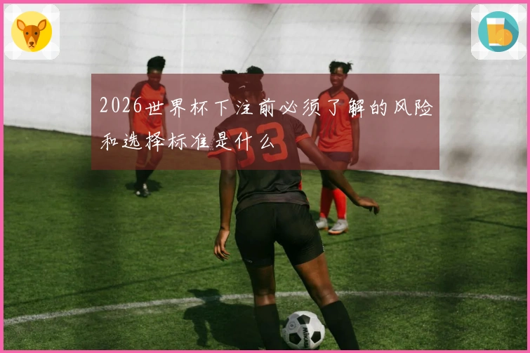 2026世界杯下注前必须了解的风险和选择标准是什么