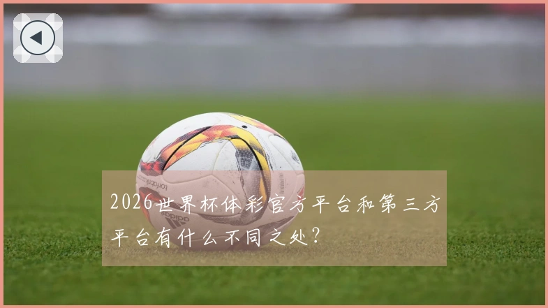 2026世界杯体彩官方平台和第三方平台有什么不同之处？